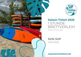 SUP Brettverleih Saisonticket - Ein tolles Geschenk 2025